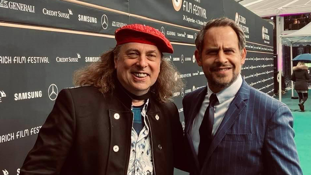 Erwin Kiennast & Moritz Bleibtreu bei der Premiere von „Cortex“ (Musik: Kiennast)