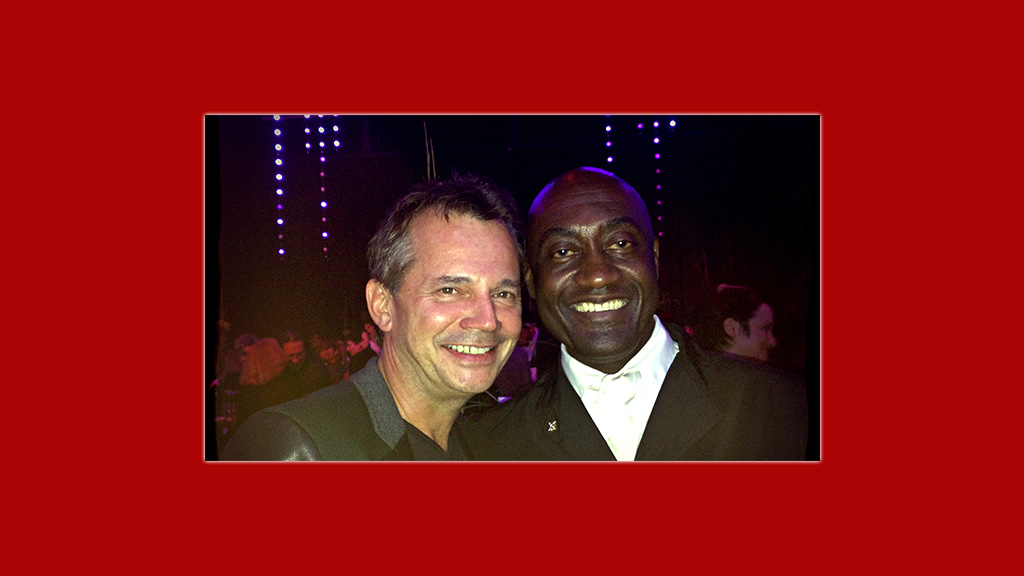 Norman Weichselbaum & Starchoreograf Ismael Ivo beim Nestroypreis 2013 (Buch/Regie: Weichselbaum)